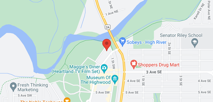 map of 111 Macleod Trail SW